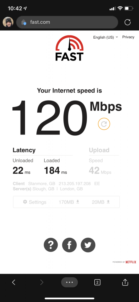 EE 120Mbps