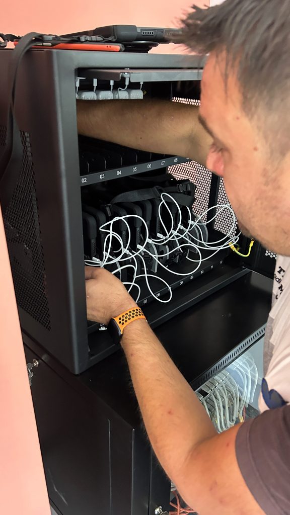 School iPad Charging Station & Network Install